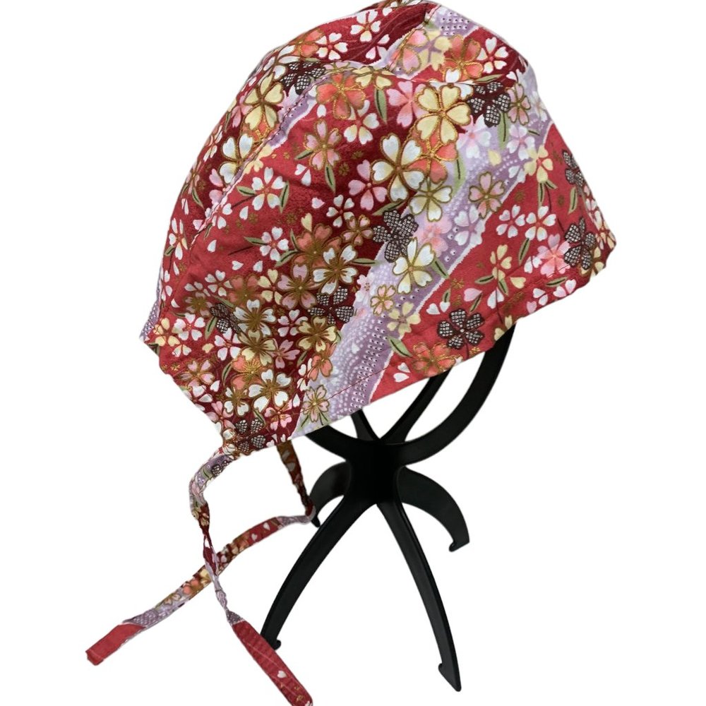Scrub Hat, Floral Design, Nurse, Doctor, Dentist, Healthcare Worker, Head cover
